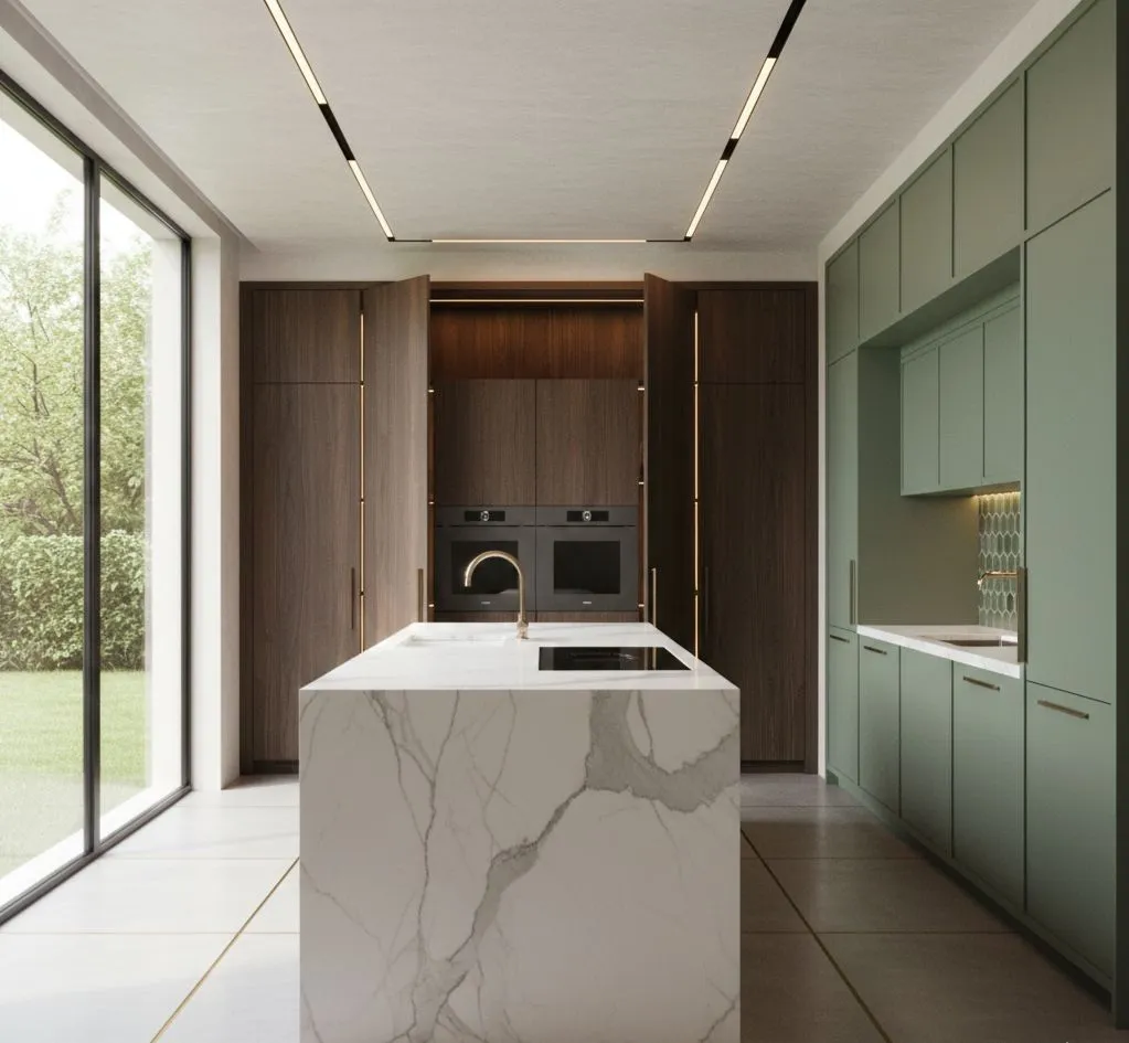 2026 Mutfak Vizyonu: Adaçayı Yeşili, Doğal Dokular ve Fonksiyonel Sanat